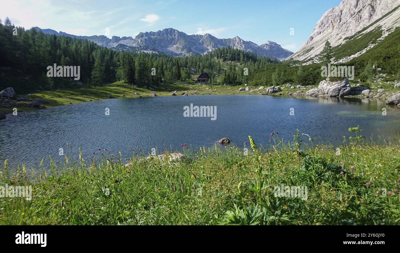One Of The Lakes At Dolina Sedmerih Jezer Or Seven Lakes Valley At one-of-the-lakes-at-dolina-sedmerih-jezer-or-seven-lakes-valley-at