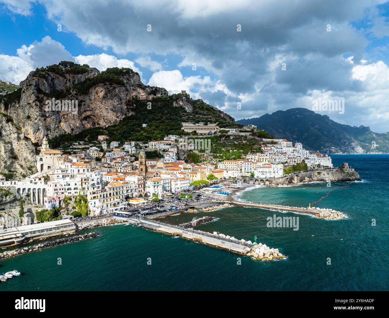 Aerial view amalfi coast italy hi-res stock photography and images - Alamy
