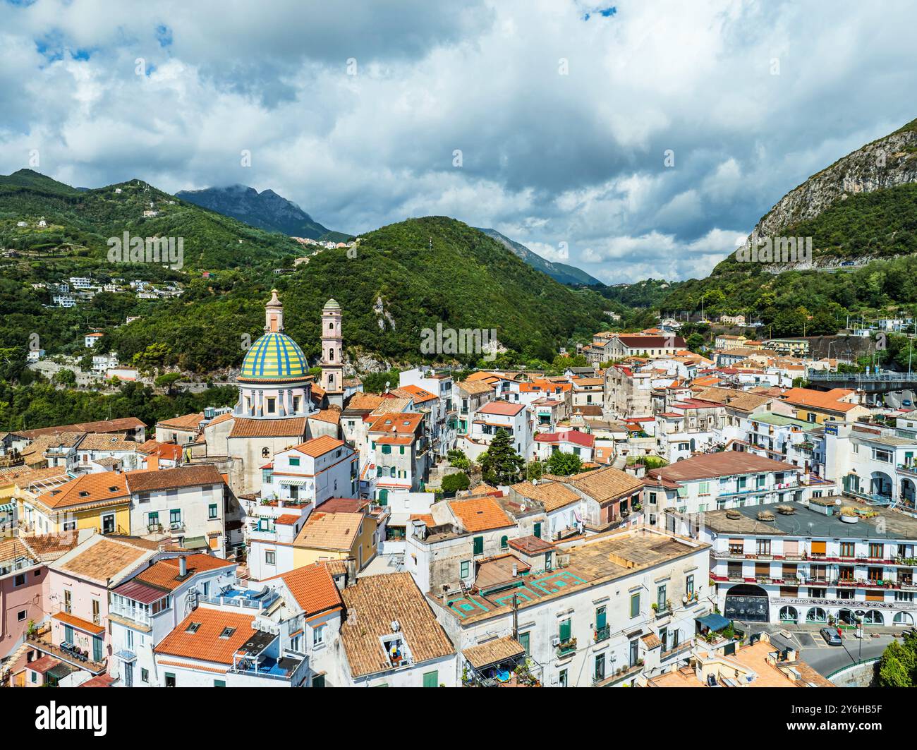 Aerial view from drone vietri hi-res stock photography and images - Alamy