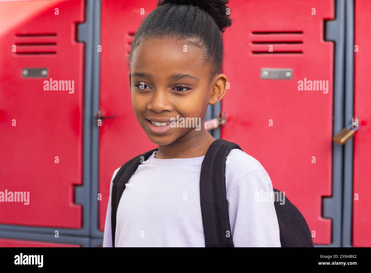 African american girl in red hi-res stock photography and images - Alamy