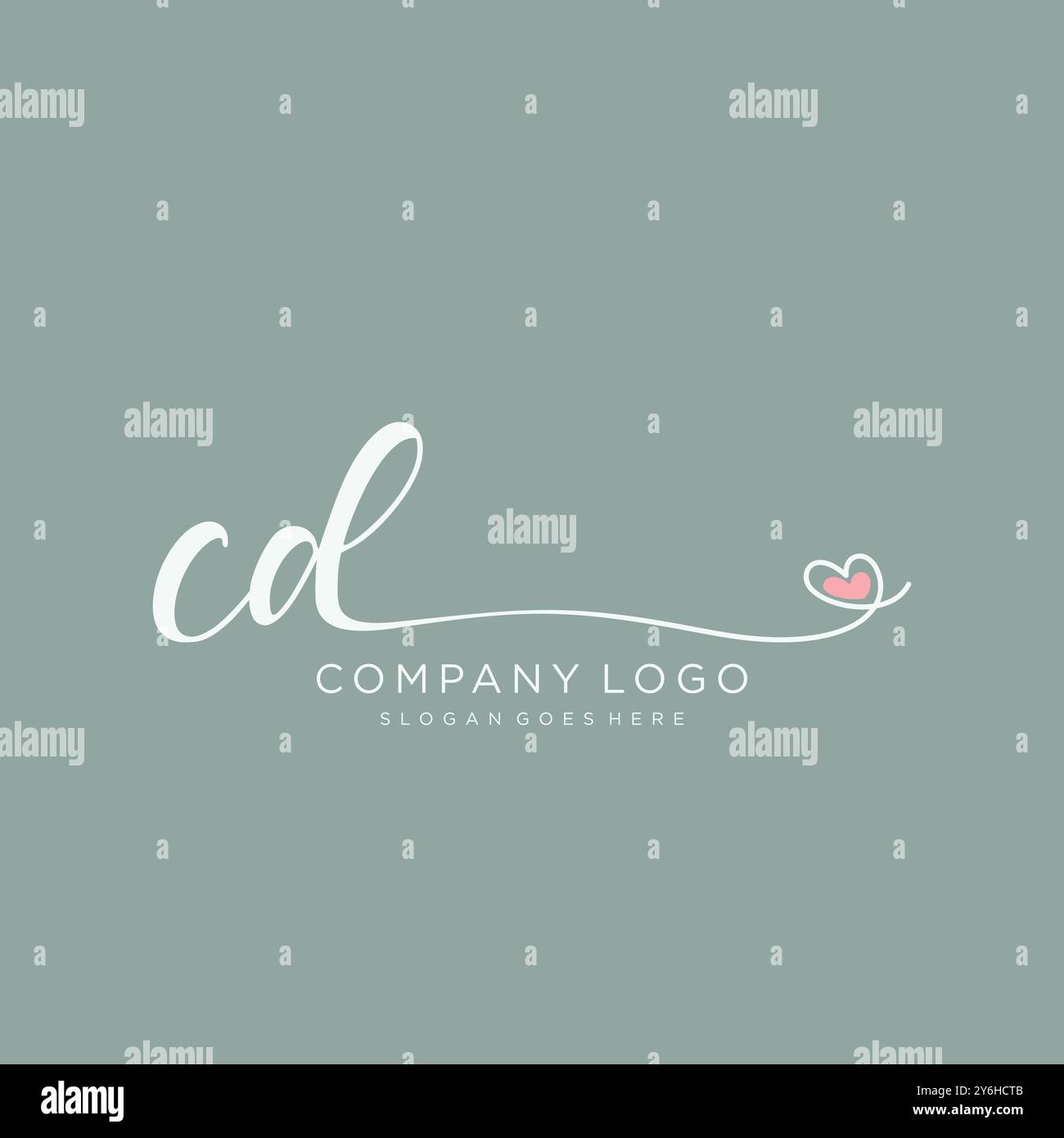 CD Initial handwriting logo design Stock Vector Image & Art - Alamy