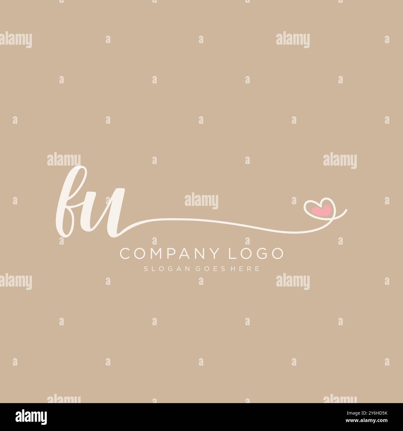 FU Initial handwriting logo design Stock Vector Image & Art - Alamy