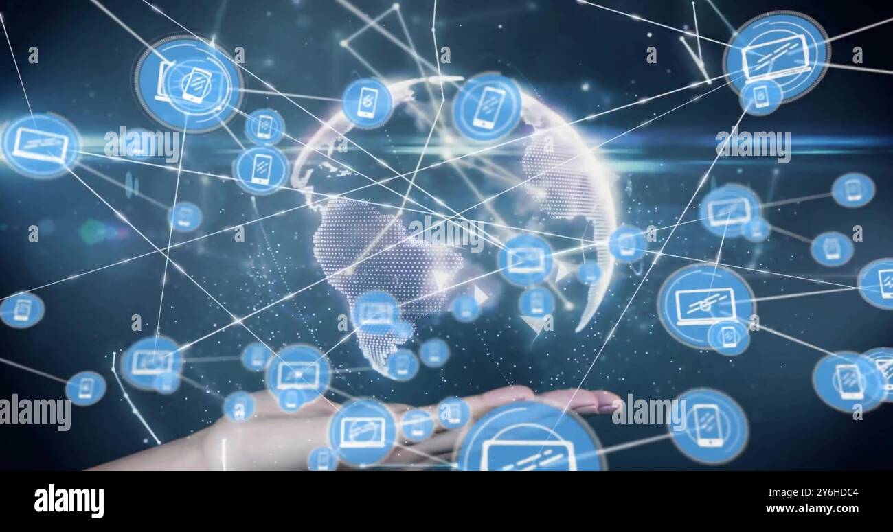 Global digital connections hi-res stock photography and images - Alamy