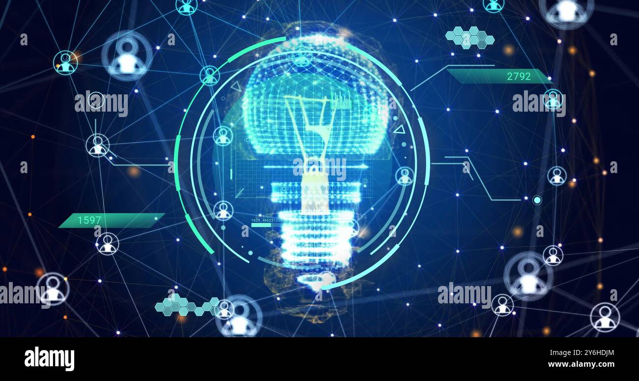 Networks of data hi-res stock photography and images - Alamy