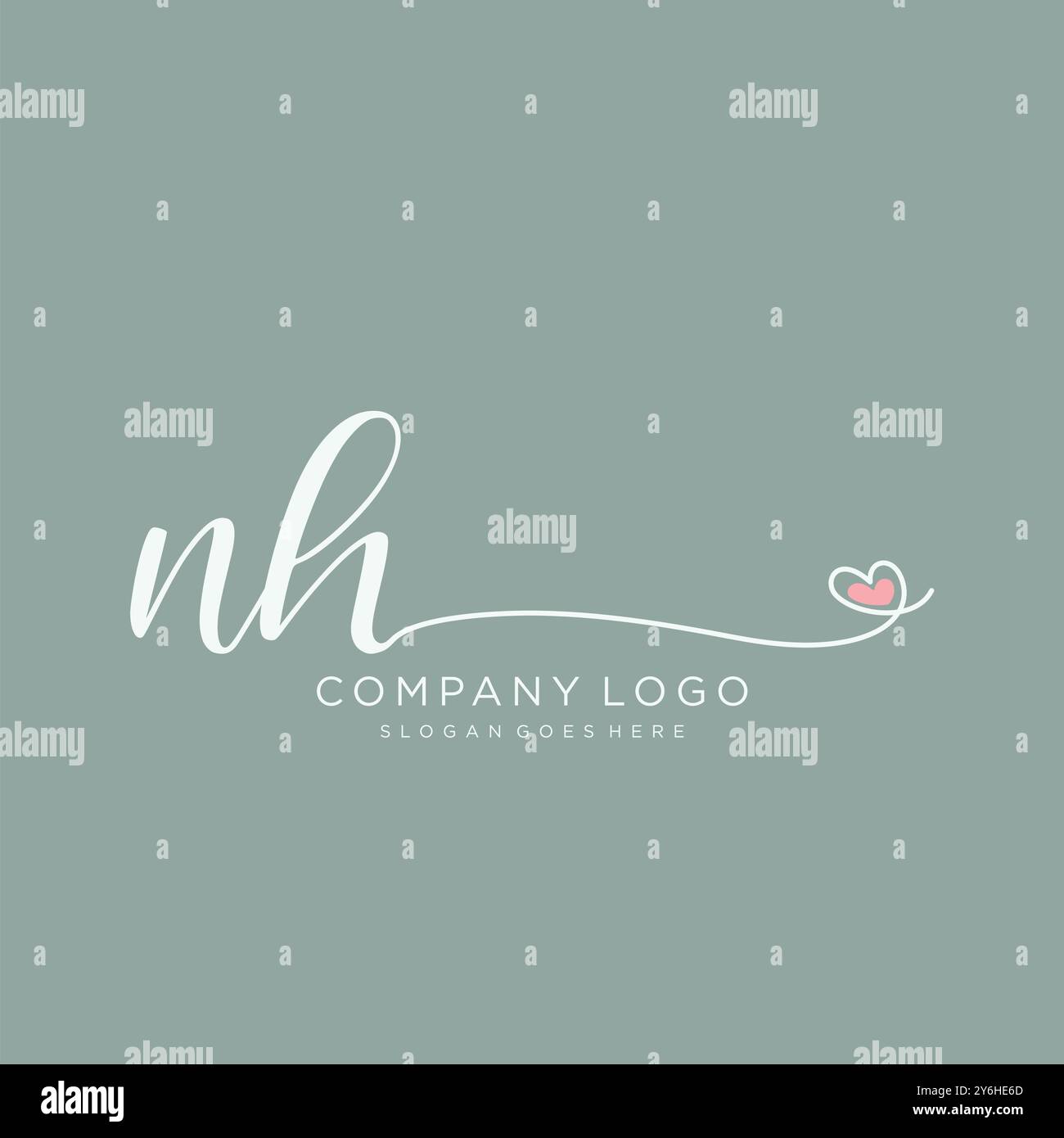 Nh letter design hi-res stock photography and images - Alamy