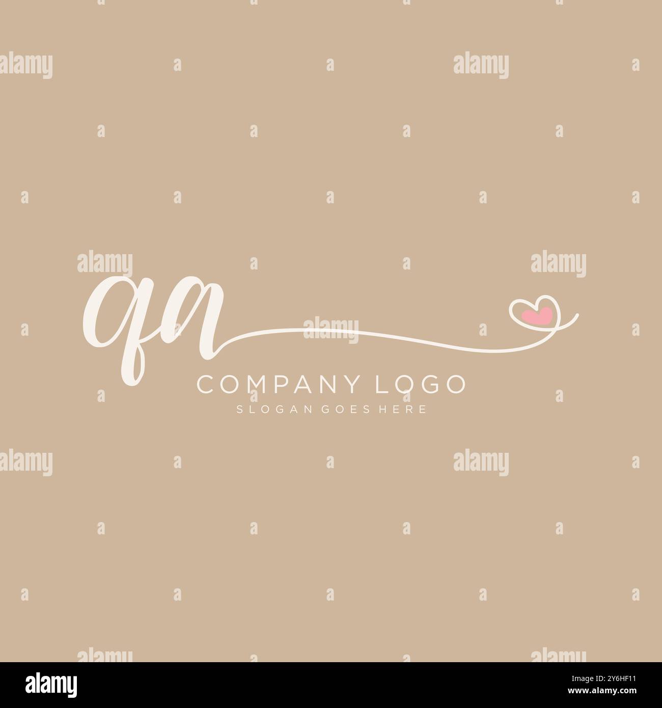 QA Initial handwriting logo design Stock Vector Image & Art - Alamy