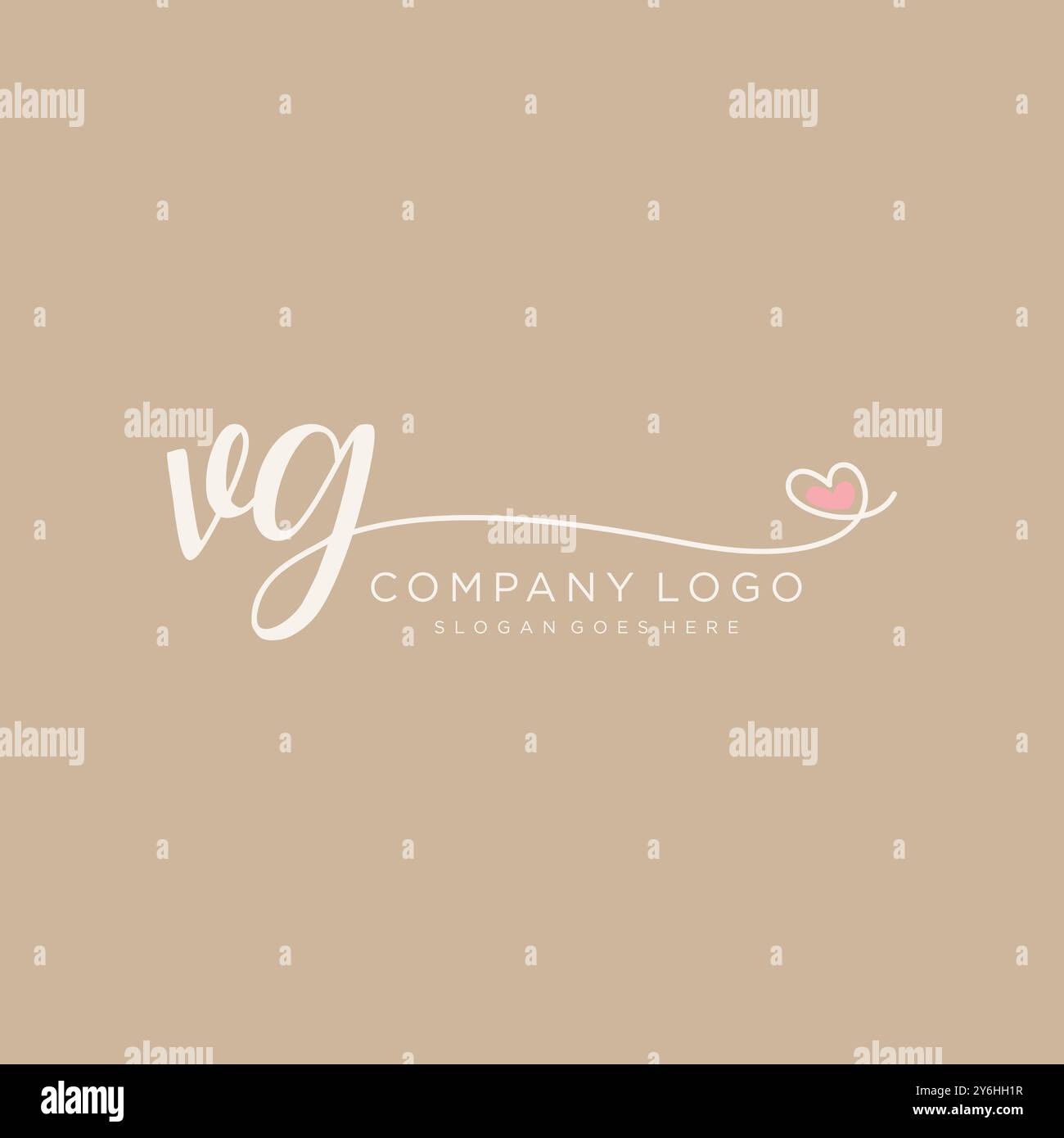 VG Initial handwriting logo design Stock Vector Image & Art - Alamy