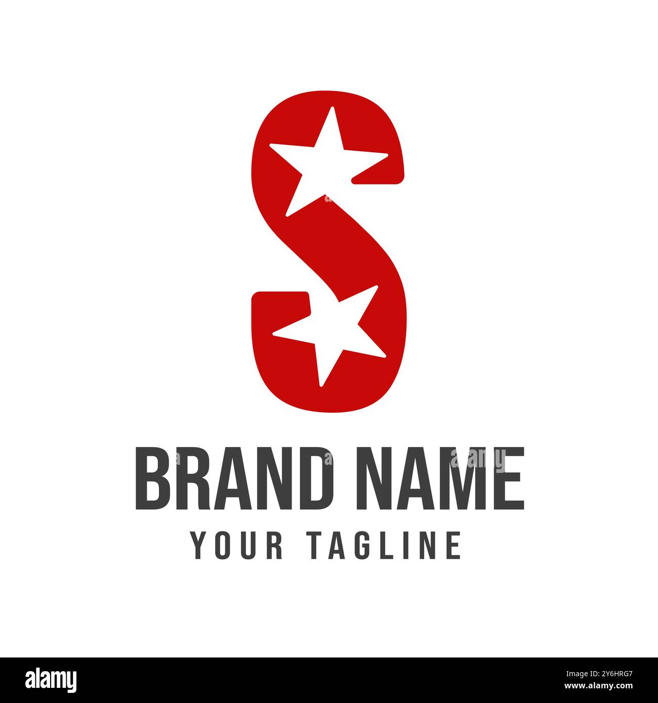 Vector Design Illustration of S letter logo or icon template with two ...