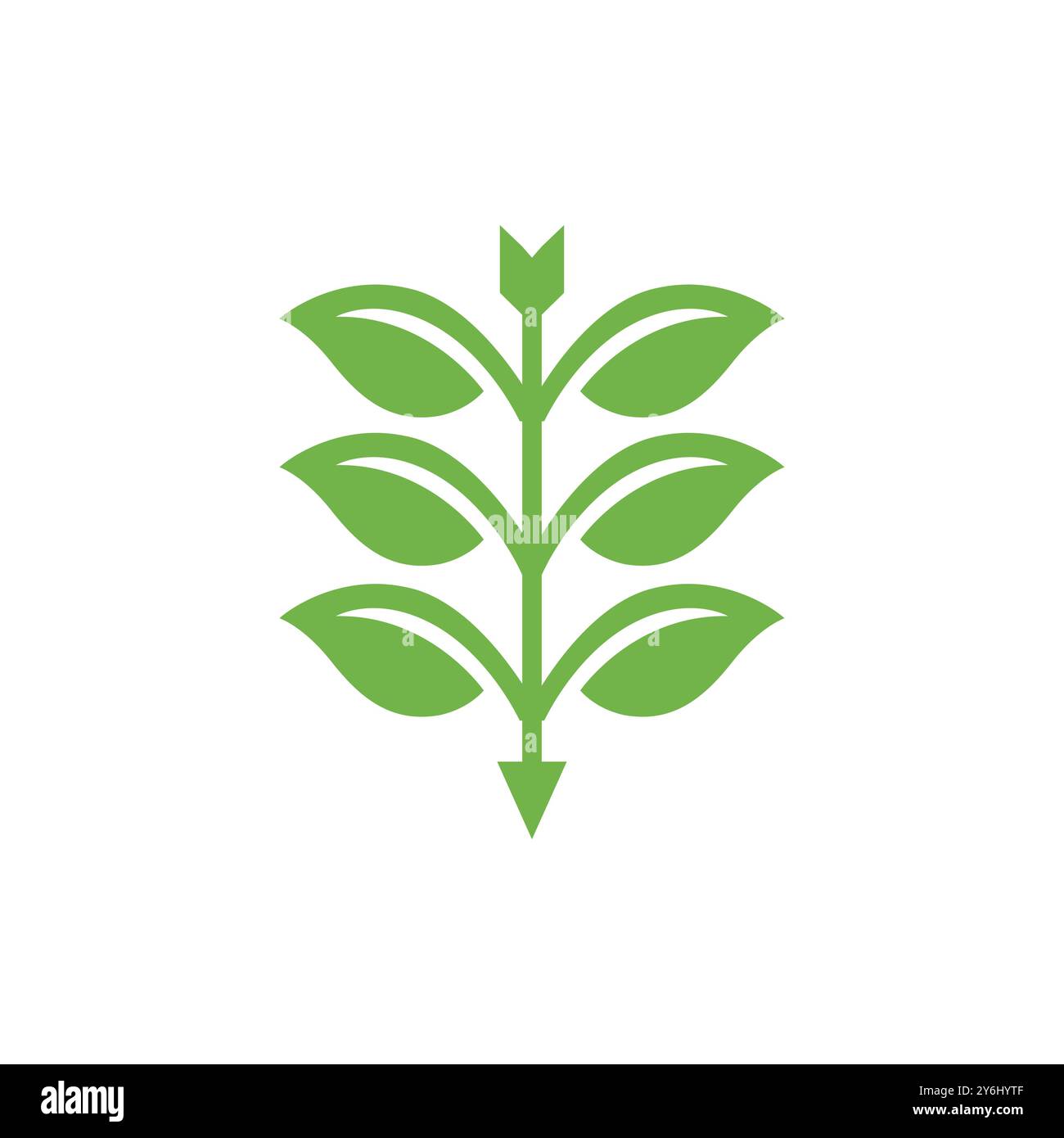 organic agriculture eco friendly modern logo design vector Stock Vector