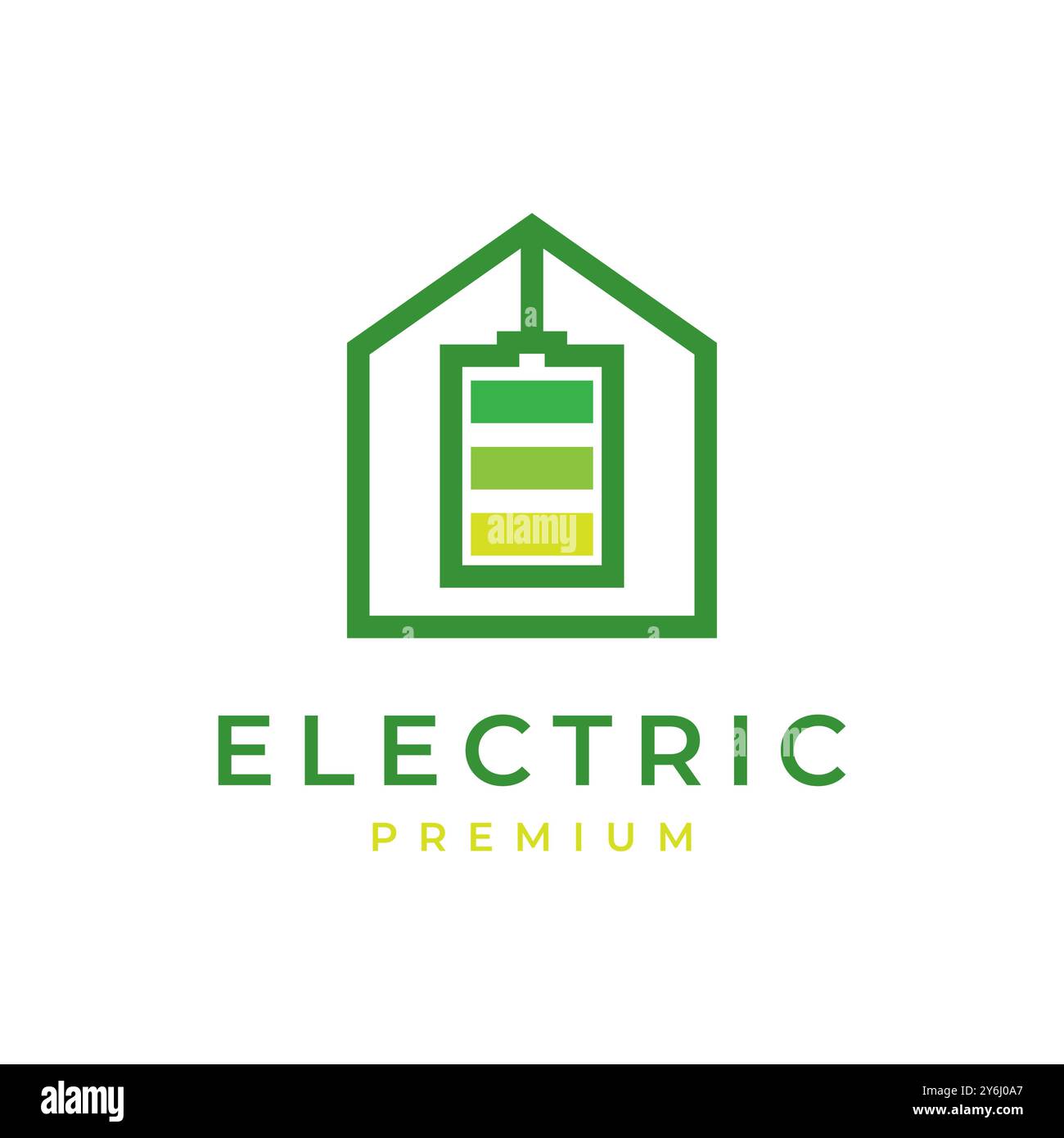 house energy electric modern logo design vector Stock Vector