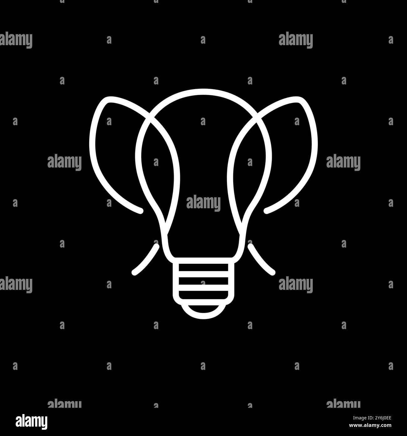 creative lamp minimalist line logo design vector Stock Vector Image ...