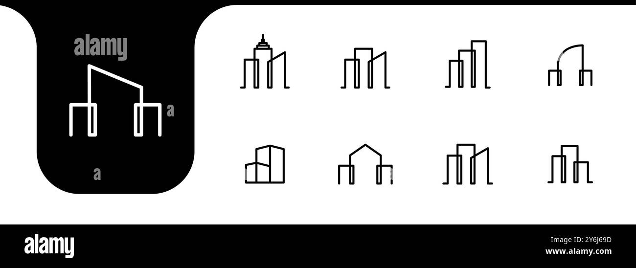 High rise building skyline height Stock Vector Images - Alamy