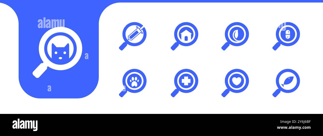 veterinery kits line icon design vector Stock Vector