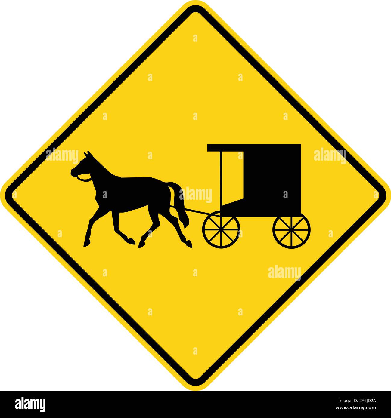Horse drawn Vehicles Advance Road Warning Signs Collection Featuring horse-drawn-vehicles-advance-road-warning-signs-collection-featuring