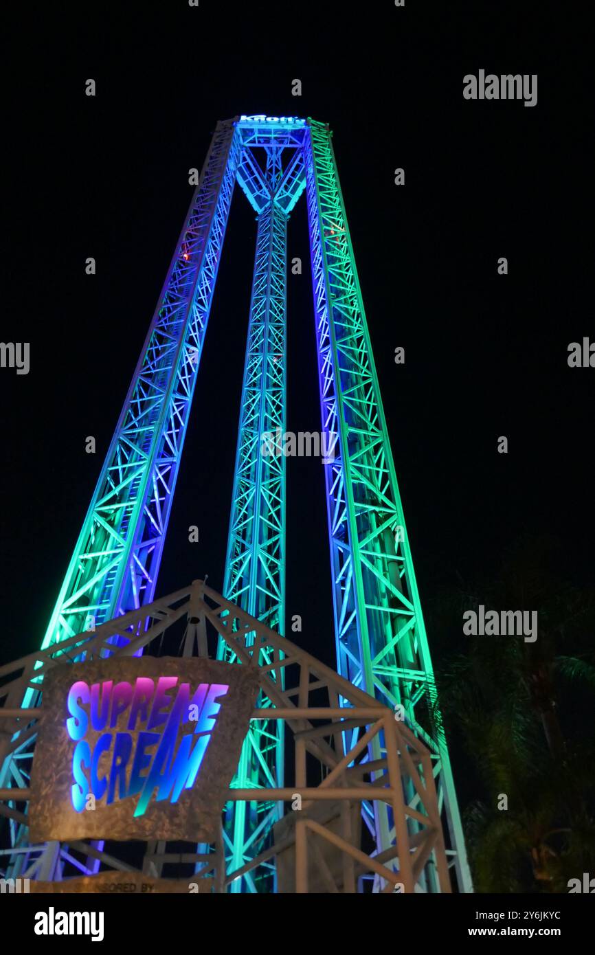 Buena Park, California, USA 22nd September 2024 Supreme Scream at KnottÕs Scary Farm on September 22, 2024 in Buena Park, California, USA. Photo by Barry King/Alamy Stock Photo Stock Photo