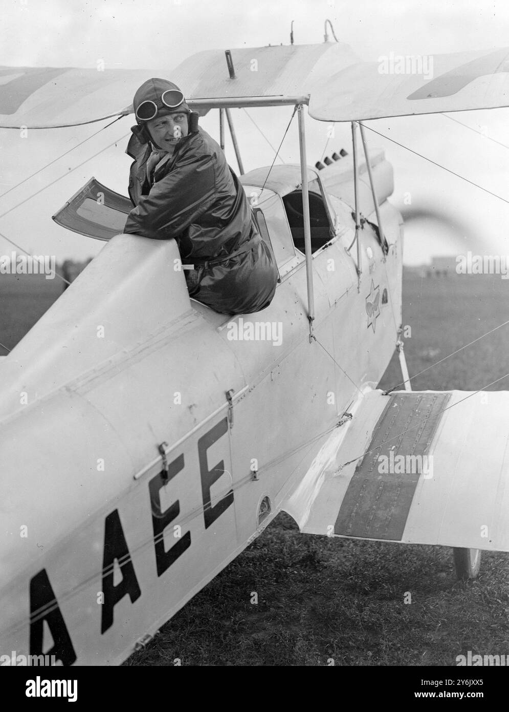 Heston ( Hounslow ) Aerodrome , London , England . Competitor for the ...