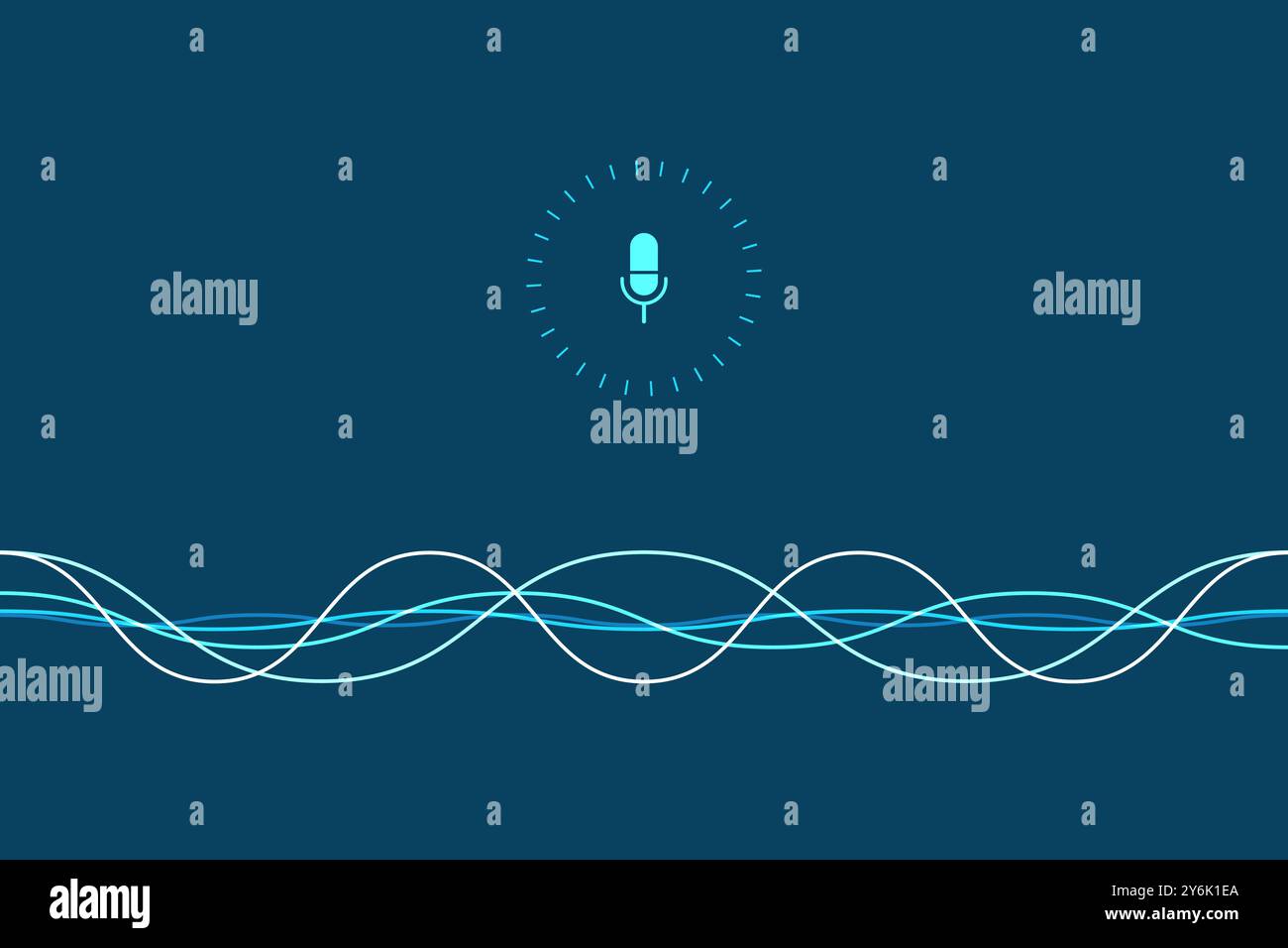 Personal assistant and voice recognition concept Stock Vector