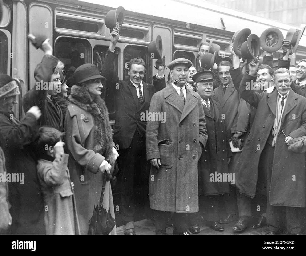 Paddington . Mr Mitchell Hedges leaving for British Honduras where he is to excavate the ancient Maya City .   6 February 1926 Stock Photo