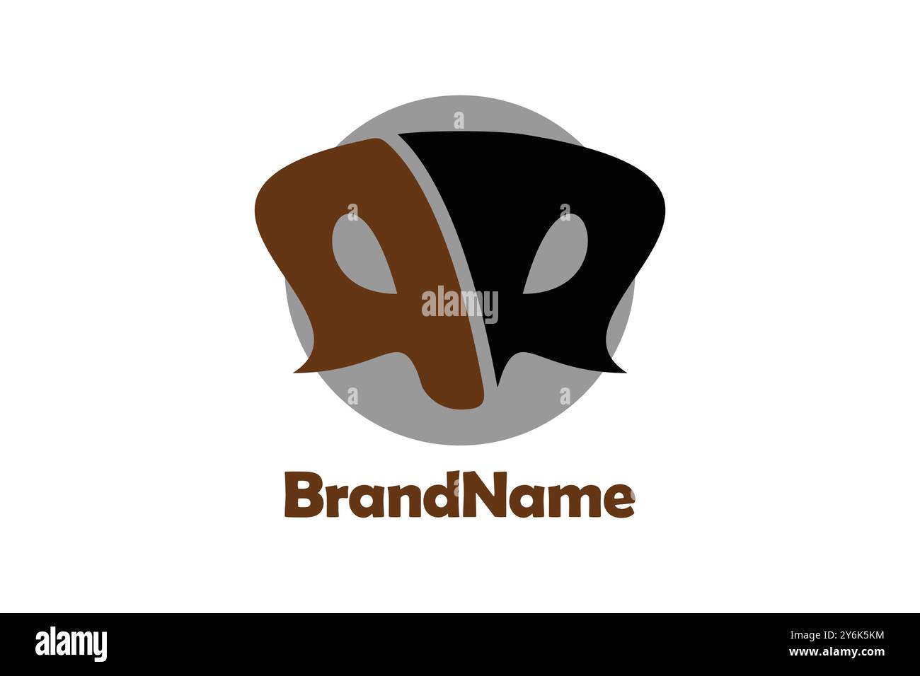 Snake head RR letter abstract logo design concept. Stock Vector