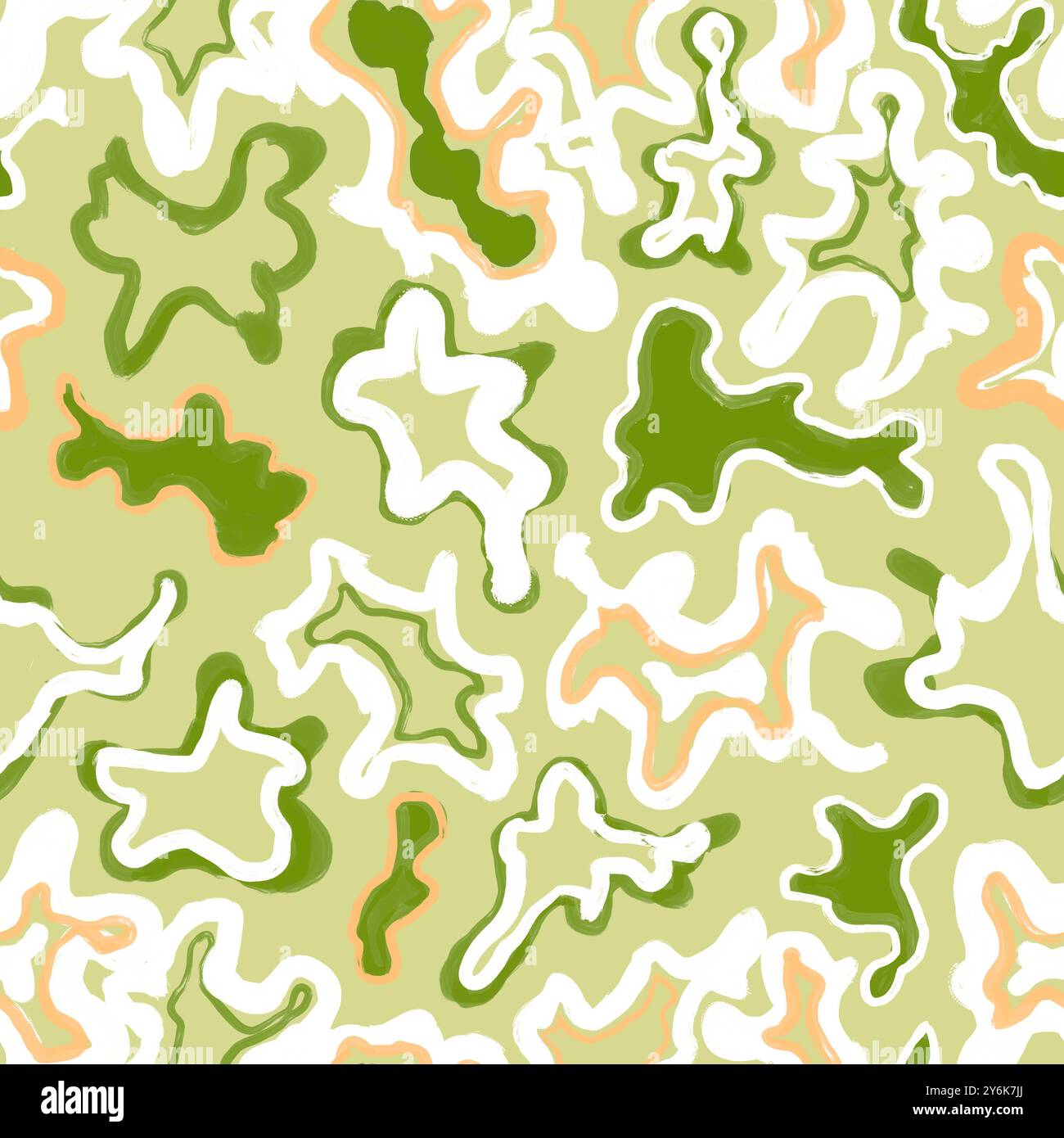 Abstract oil paint brush strokes seamless pattern Stock Photo