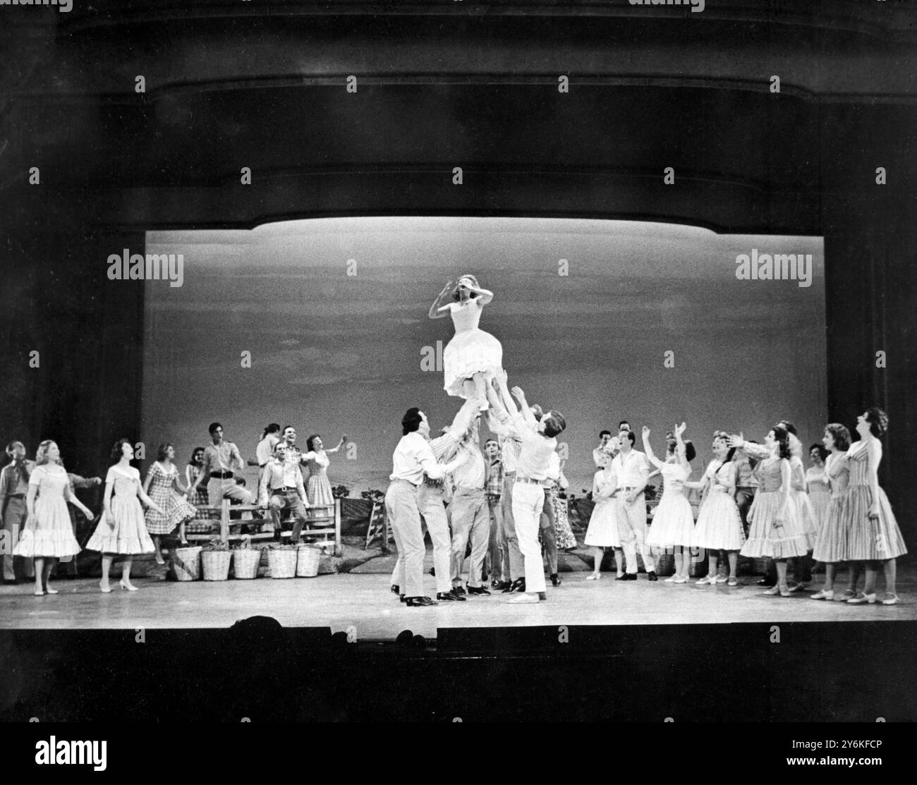 A scene from the new cowboy musical THE MOST HAPPY FELLA showing at the ...