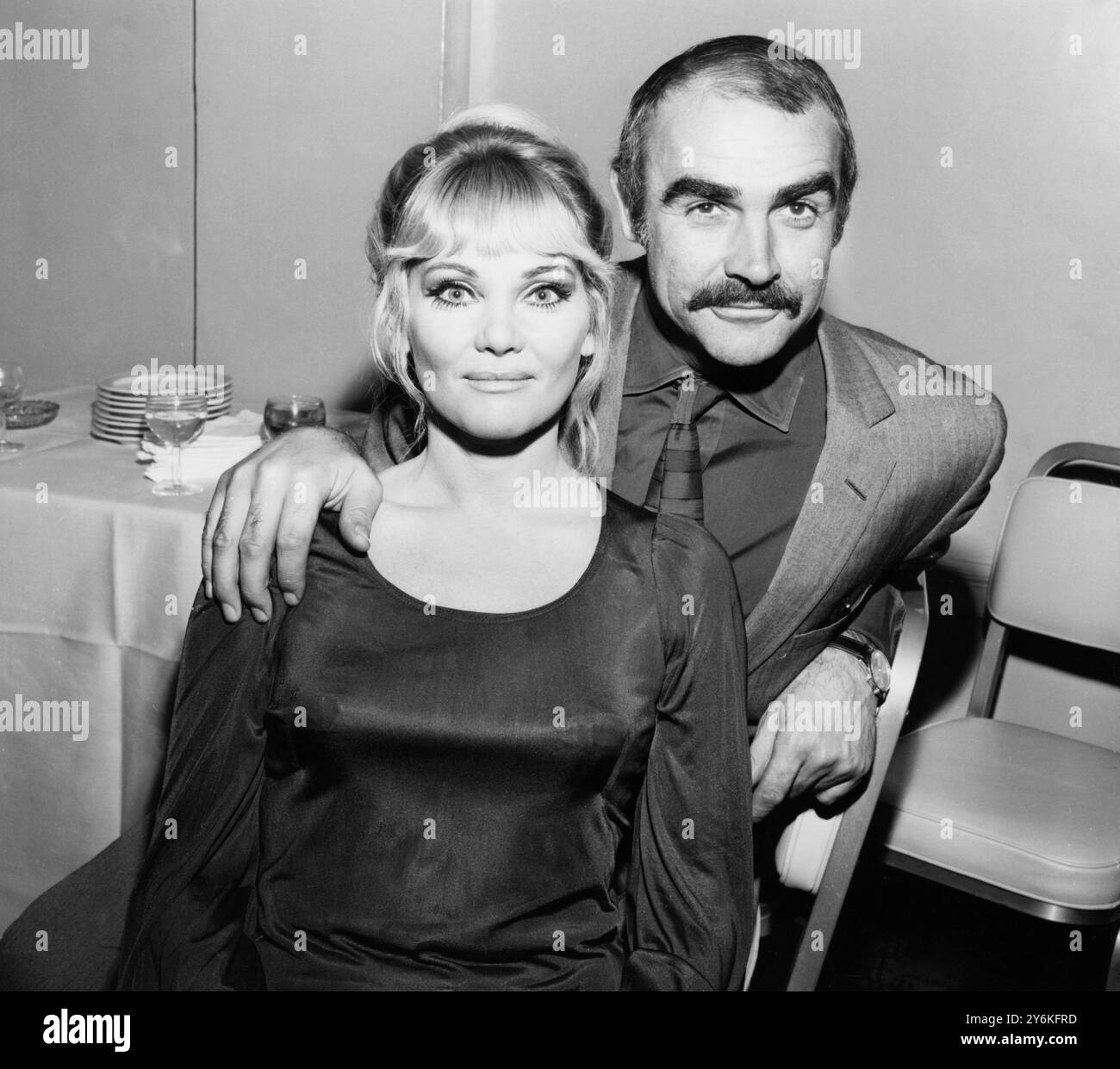 Sean Connery Scottish actor seen here with his wife actress Diane