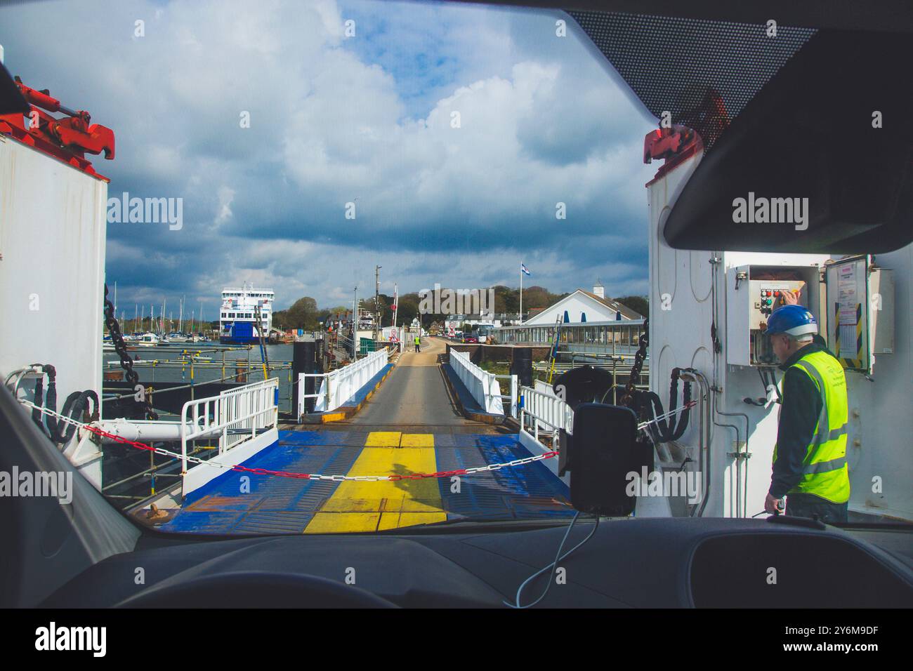 Lymington car ferry hi-res stock photography and images - Alamy