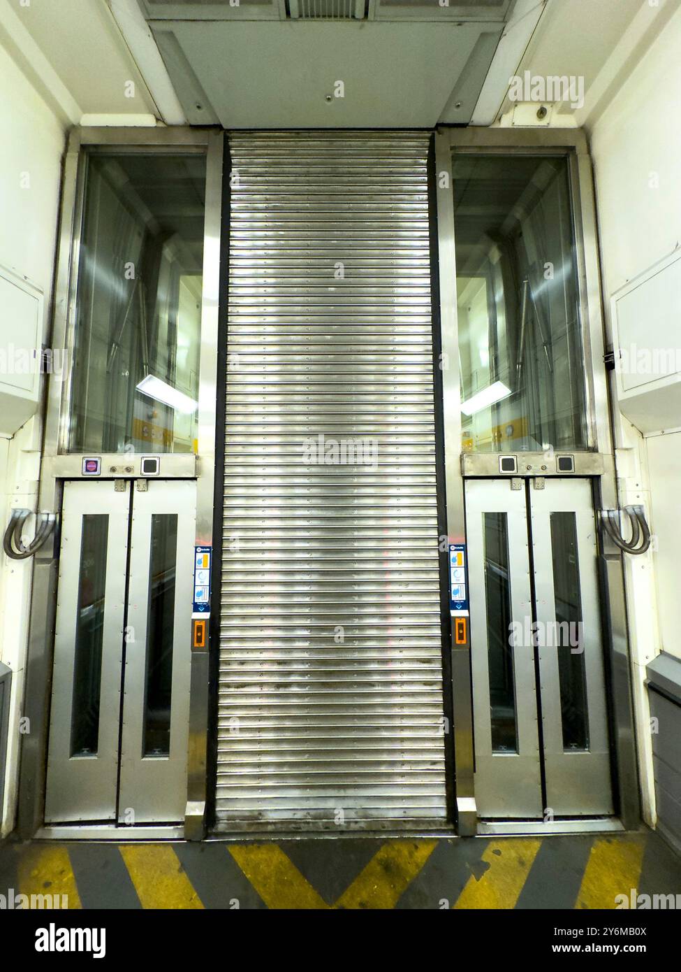 Getlink shuttle, formerly Eurotunnel, providing the fixed cross-Channel link between France and the United Kingdom Stock Photo