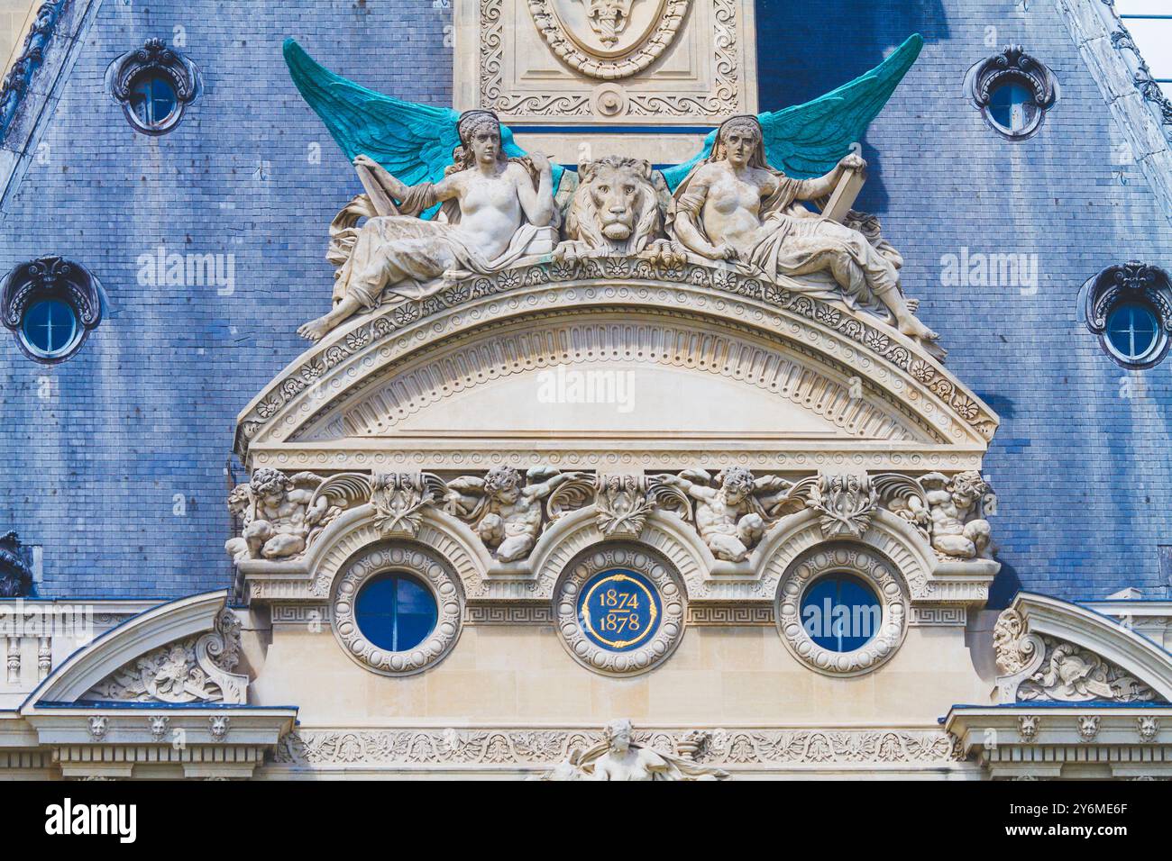 France paris louvre museum angel hi-res stock photography