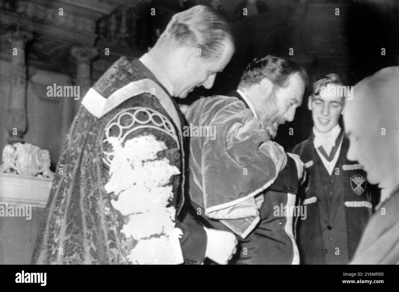 Edinburgh: Duke of Edinburgh invests Actor and Former teacher Dr. James ...