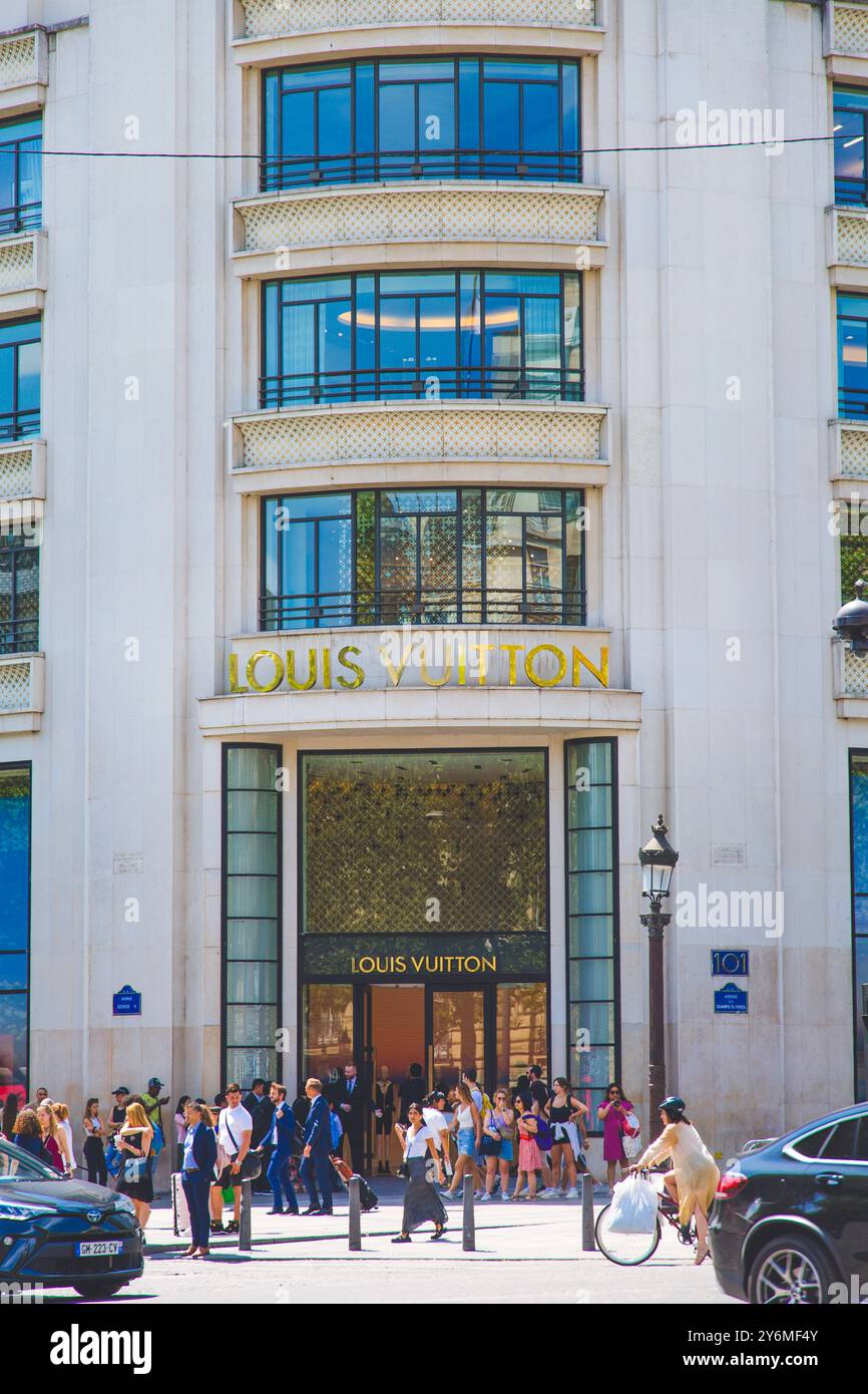 Louis vuitton champs elysees hi-res stock photography and