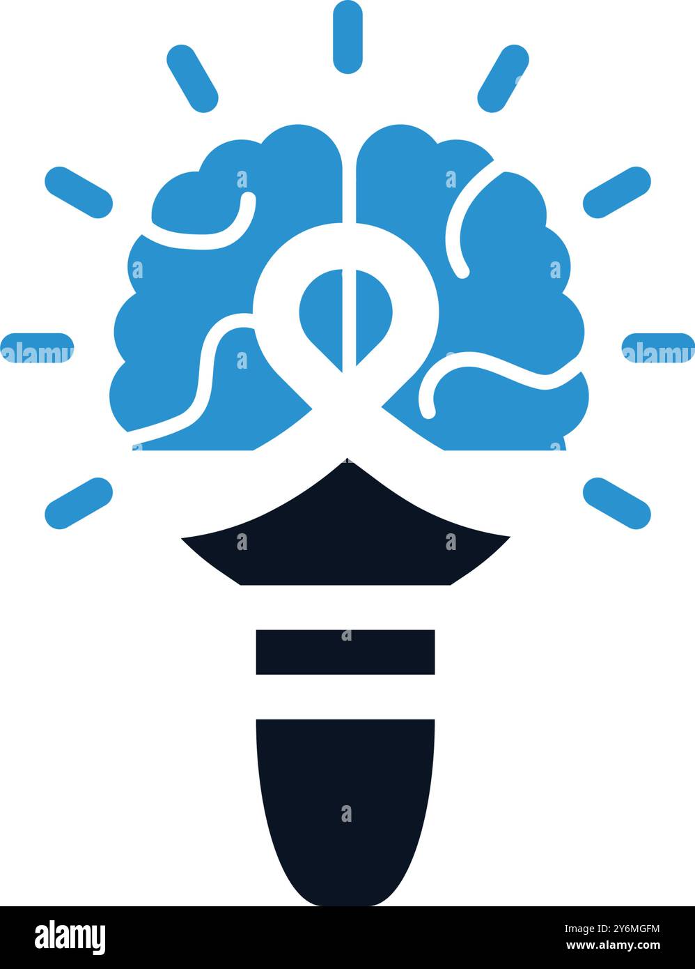 Creative brain idea bulb icon Stock Vector Image & Art - Alamy