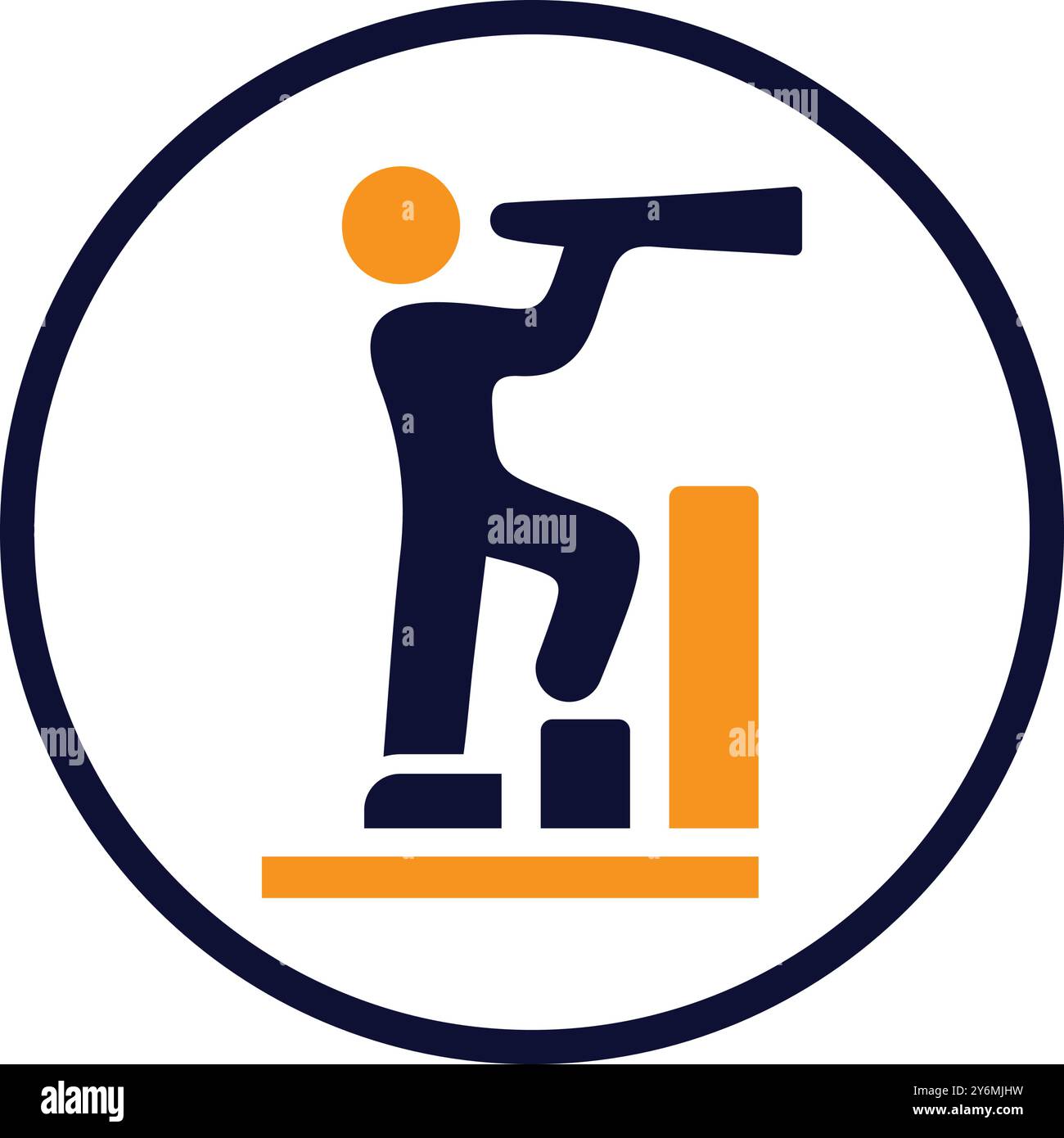 telescope, spy, binoculars, vision icon Stock Vector