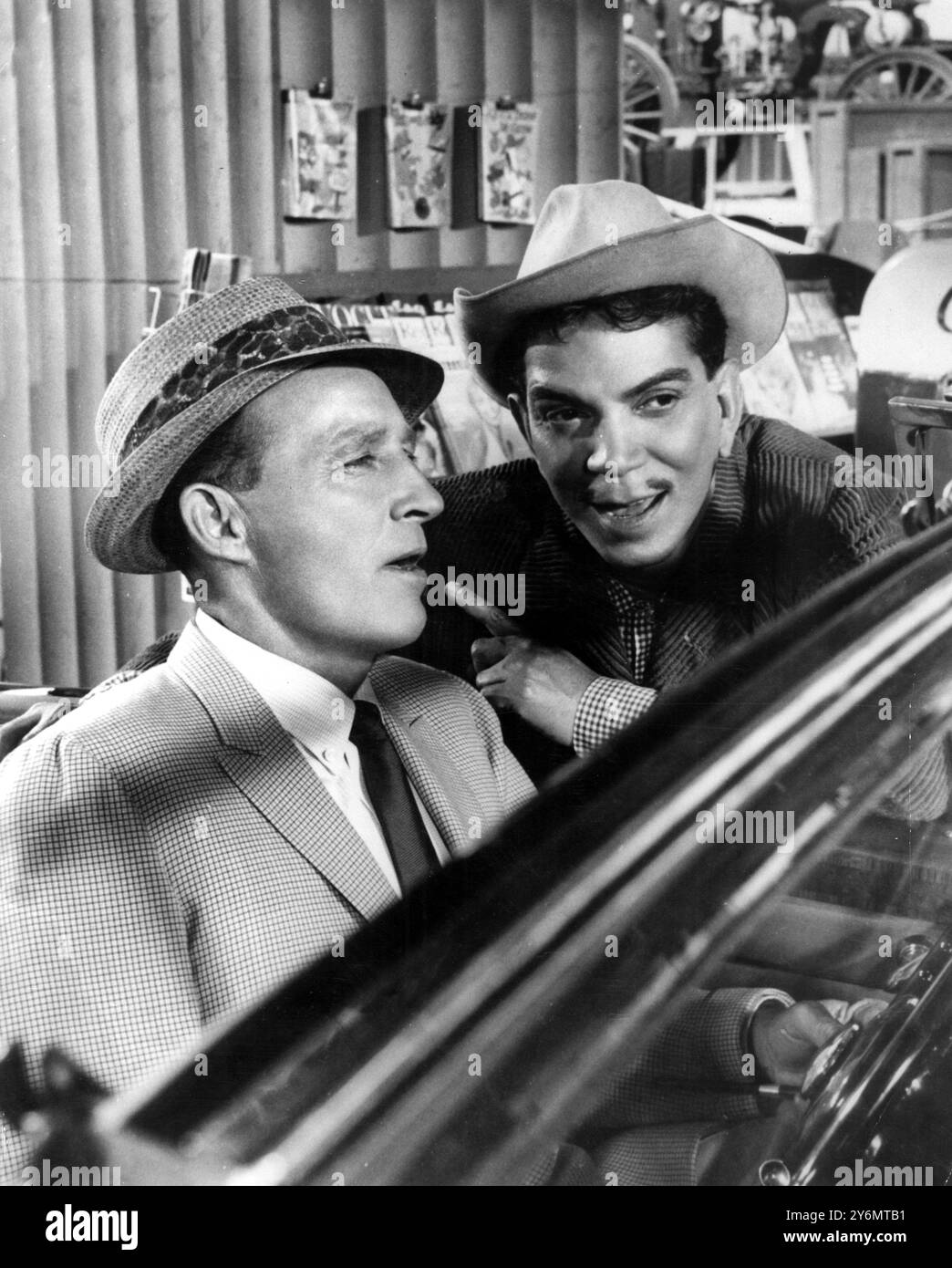 Bing Crosby  with Mario Moreno the Mexican actor comedian 1961 Singer Actor Stock Photo