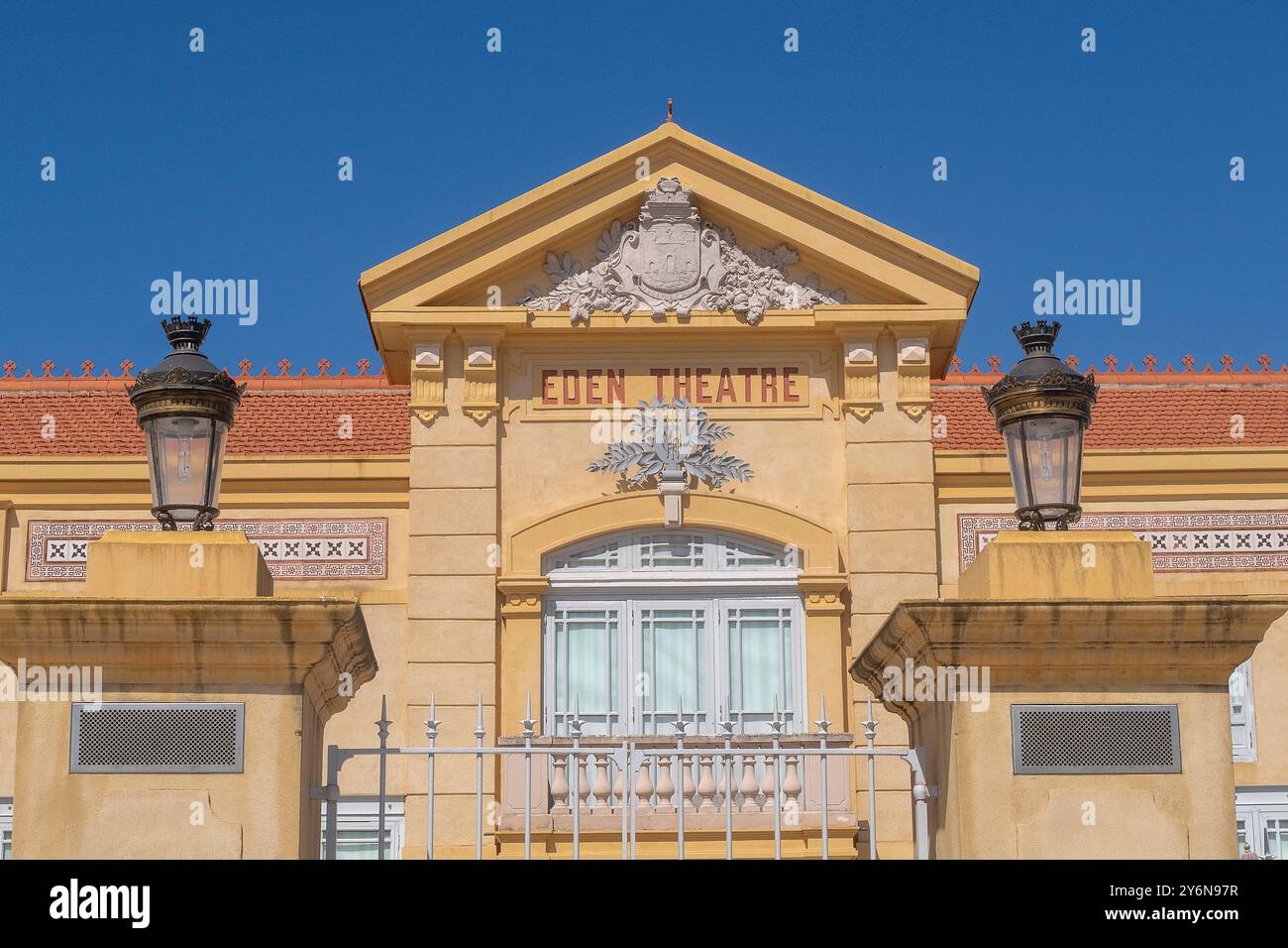 France. Bouches du Rhone. La Ciotat. The Eden Theater. The oldest movie theater in the world still in operation. On March 21, 1899, first commercial s Stock Photo