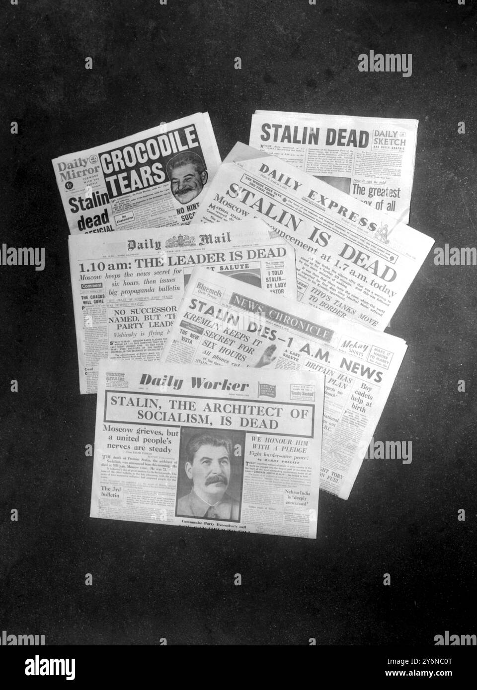Newspaper Headlines Following The News Of The Death Of Stalin 6th Newspaper Headlines Following The News Of The Death Of Stalin 6th