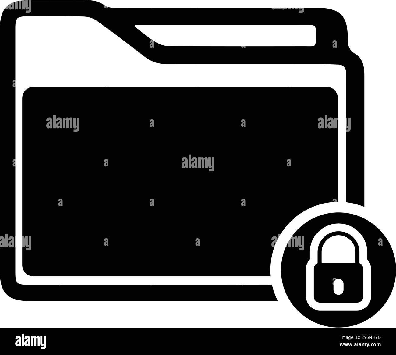 folder, access, tick, secure, lock, security, folder access security icon Stock Vector