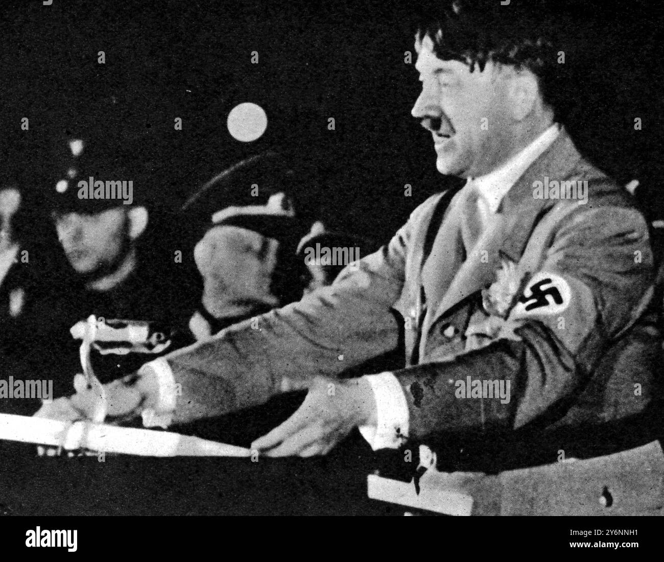 Hitler Blunt Rotation Hitler in a raving mood, violent gestures during the Munich speech ...