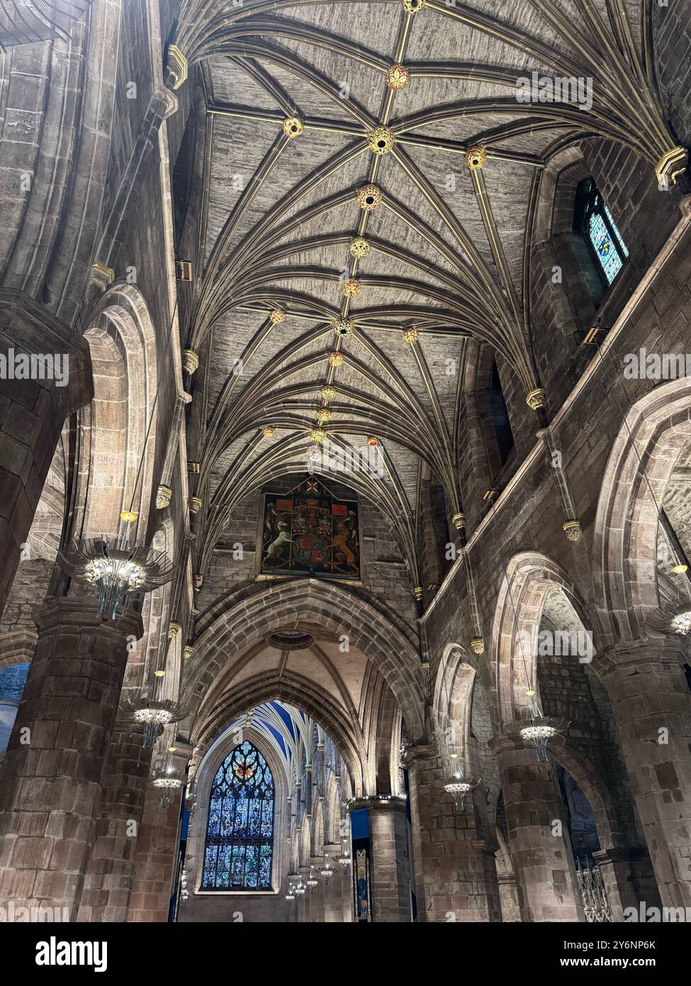 The Interior View Of Edinburgh Cathedral With Intricate Vaulted the-interior-view-of-edinburgh-cathedral-with-intricate-vaulted