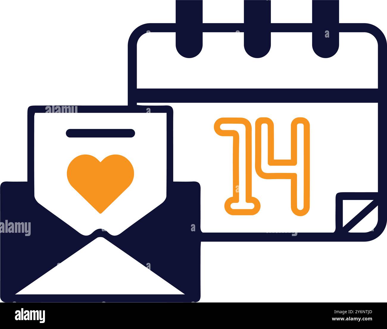 Blank letter gift hearts Stock Vector Images - Alamy