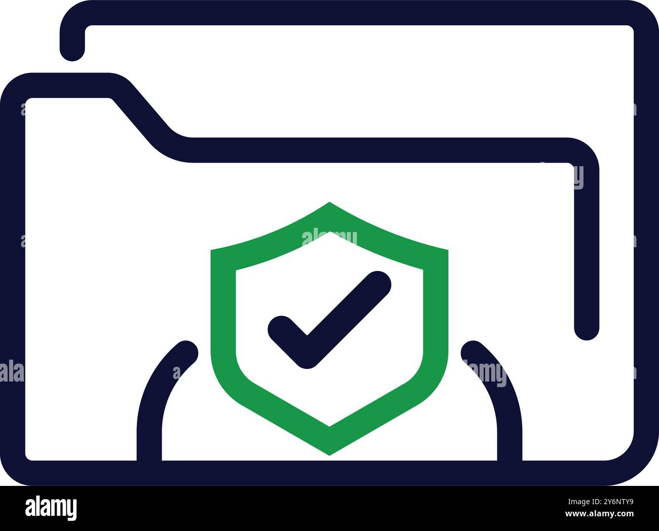 folder, tick, secure, security, web, web folder, information web folder security shield icon-19 Stock Vector