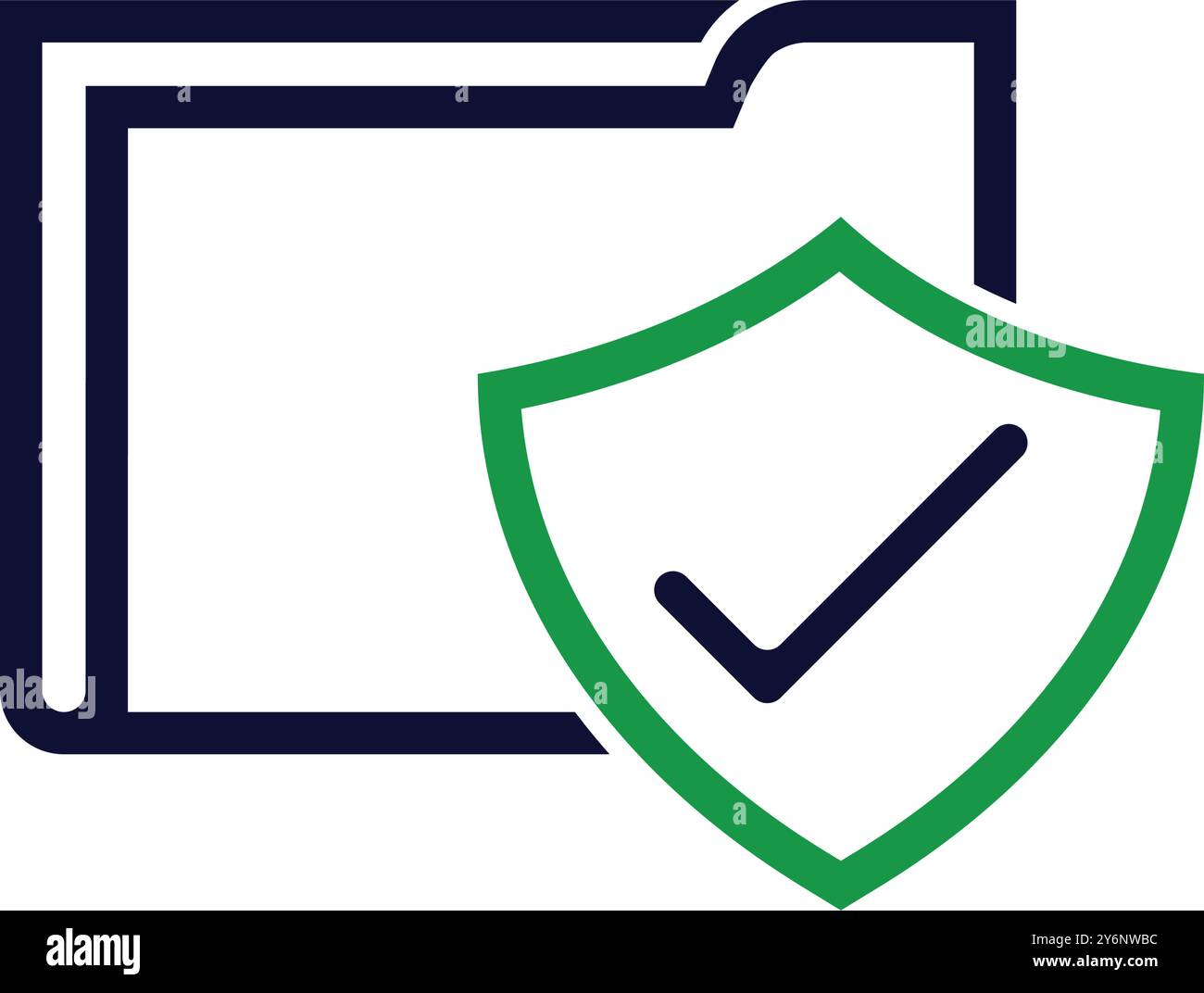 folder, tick, secure, security, web, web folder, information web folder security shield icon-19 Stock Vector