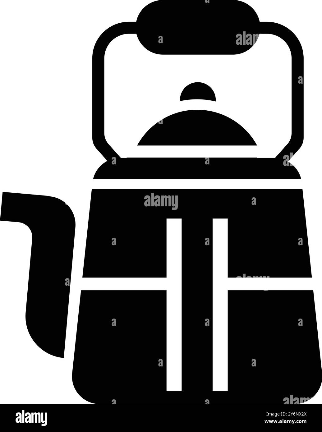 Electric Kettle, Boiling kettle, kettle teapot with degrees icon Stock Vector