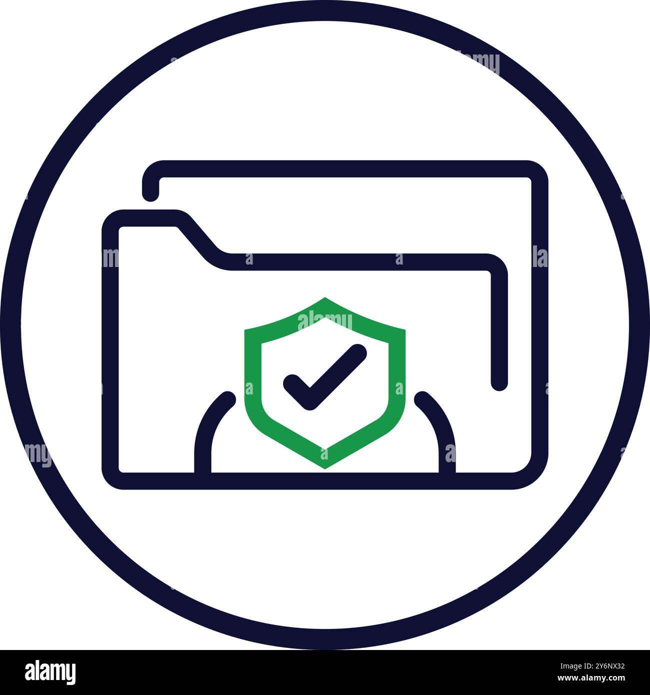 folder, tick, secure, security, web, web folder, information web folder security shield icon-19 Stock Vector