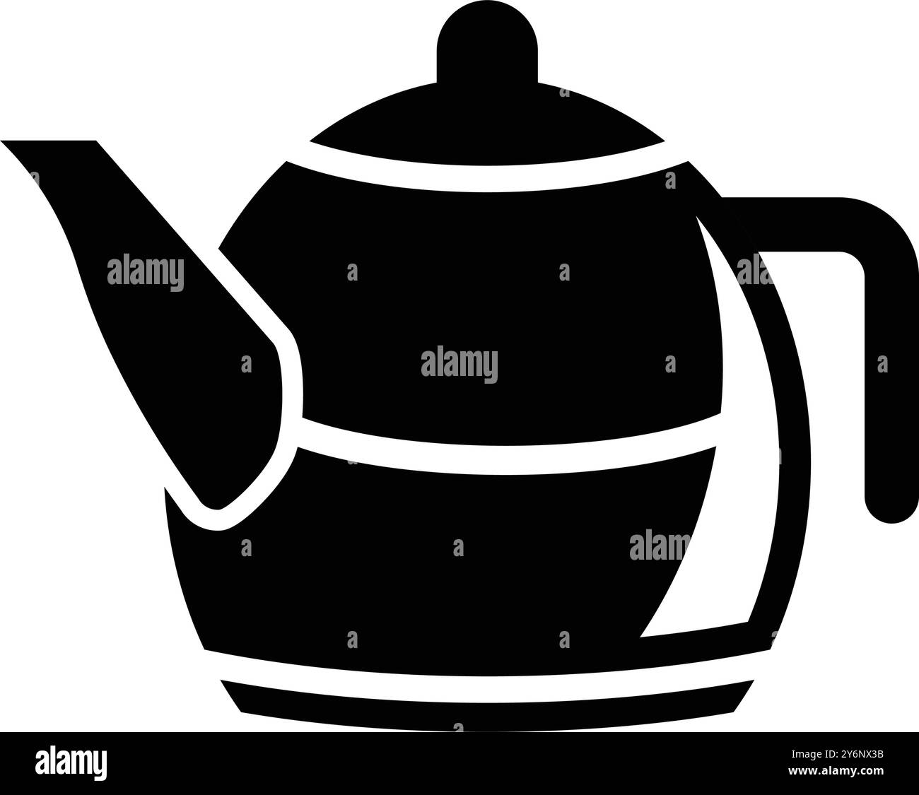 Electric Kettle, Boiling kettle, kettle teapot with degrees icon Stock Vector