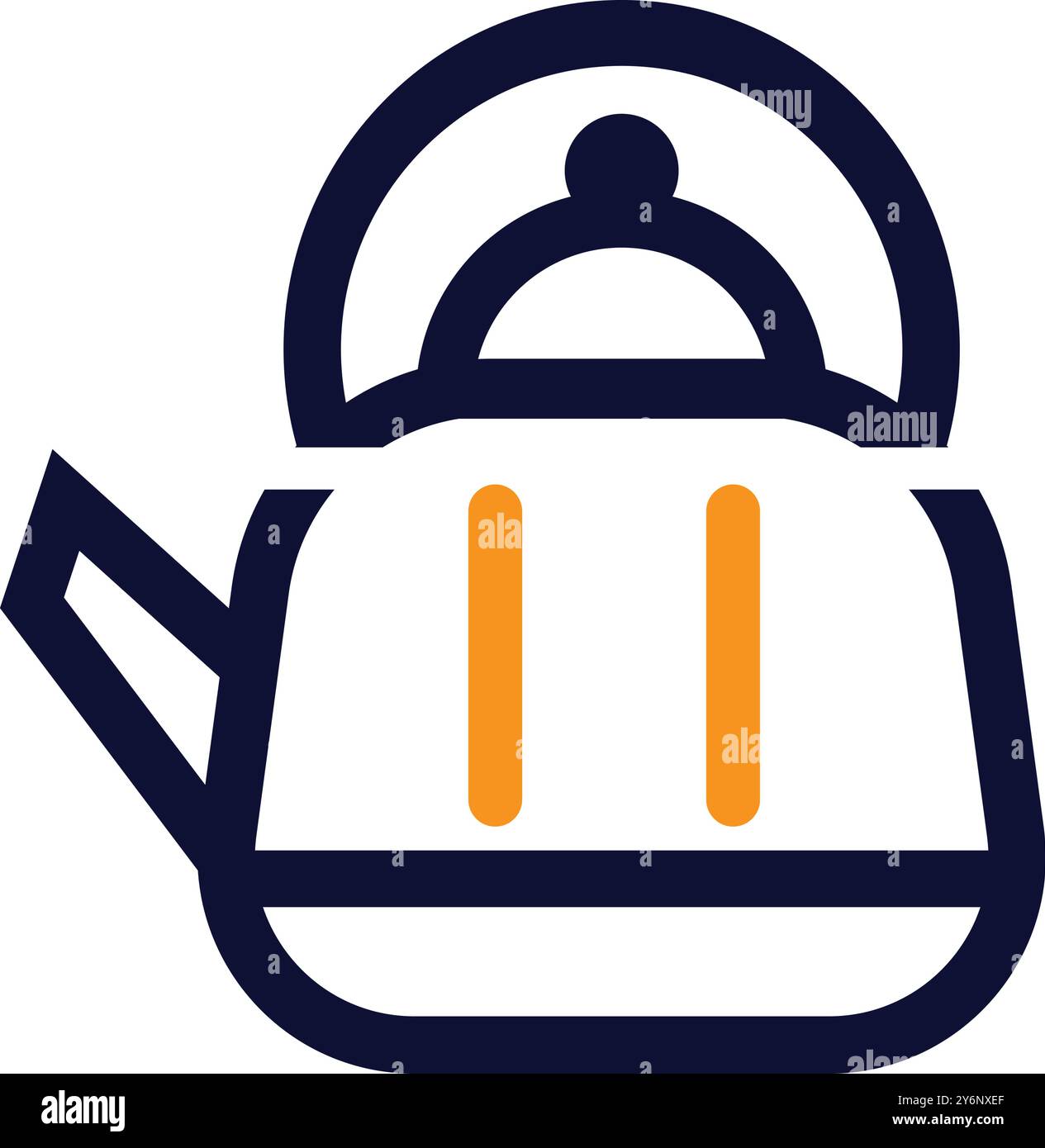 Electric Kettle, Boiling kettle, kettle teapot with degrees icon Stock Vector