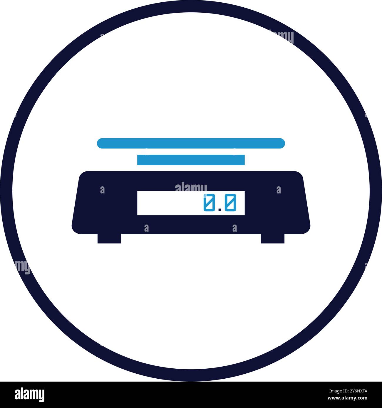 scale, digital scale, kitchen scale, kitchen scale icon Stock Vector