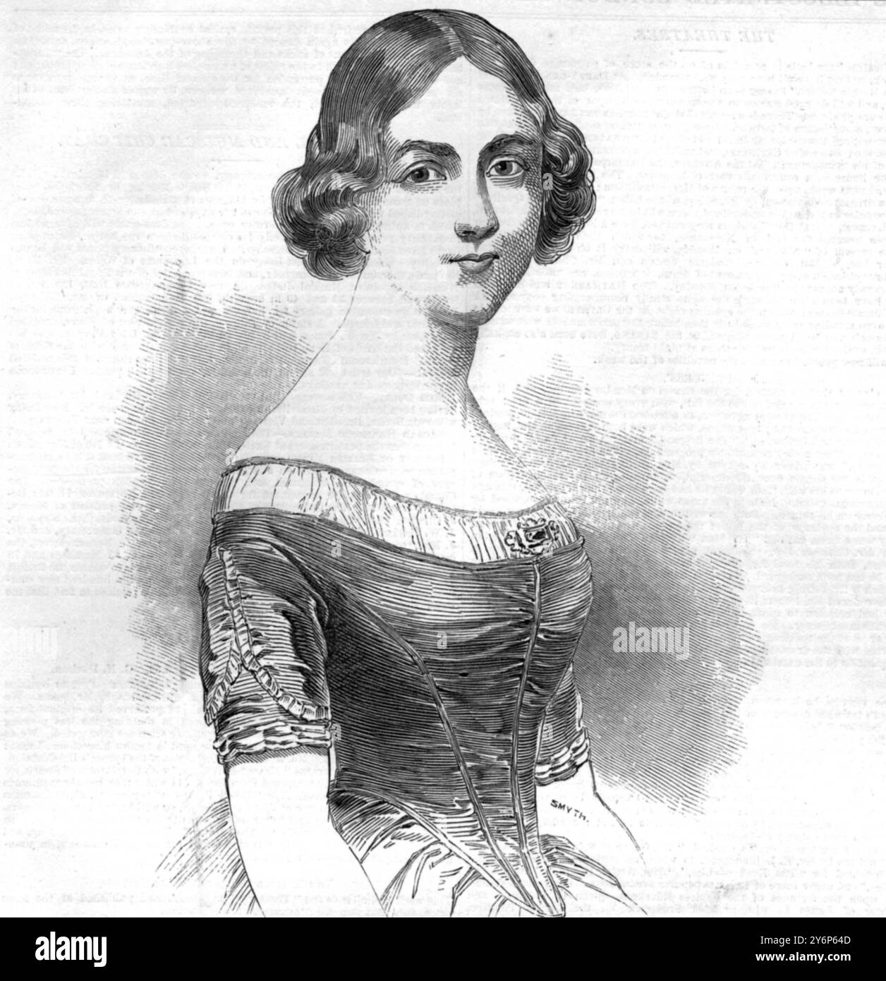 Jenny Lind, The celebrated swedish vocalist. 1845    Jenny Lind was a very close friend of the Danish fairytale writer Hans Christian Andersen. HCA was fascinated by Jenny Lind and very much in love with her. They met often on their travels around Europe and HCA went to Berlin once just to meet her. In 1854 he sees her with husband and child, and gives up all hope.  The year of 2005 is the 200-year anniversary for Hans Christian Andersen's birth. Due to this there will be a global celebration to remember and honour the Danish author. Stock Photo