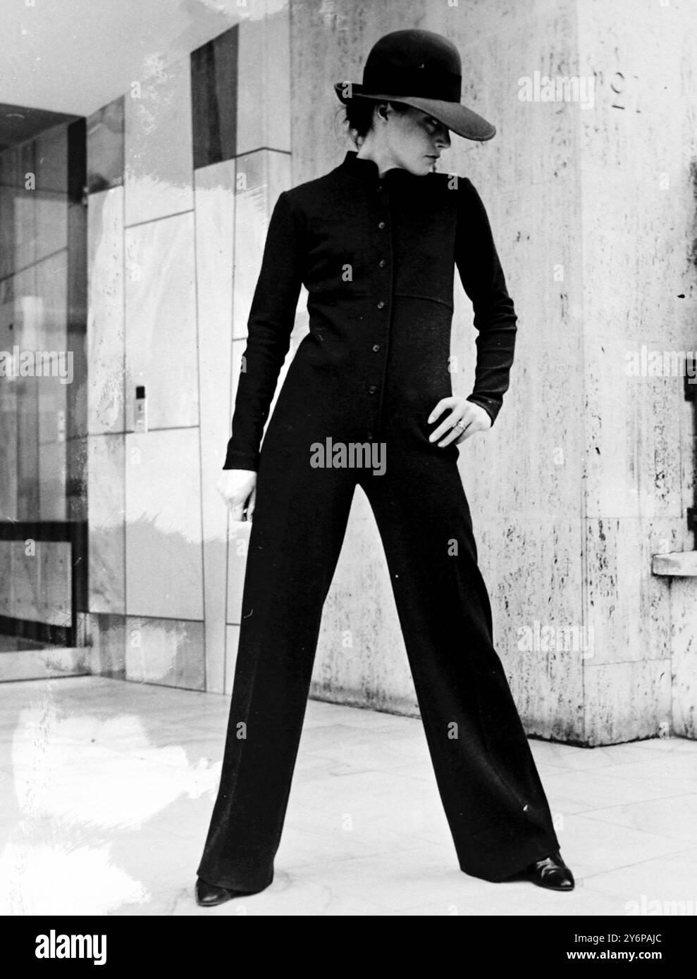 Yves saint laurent 1969 Black and White Stock Photos