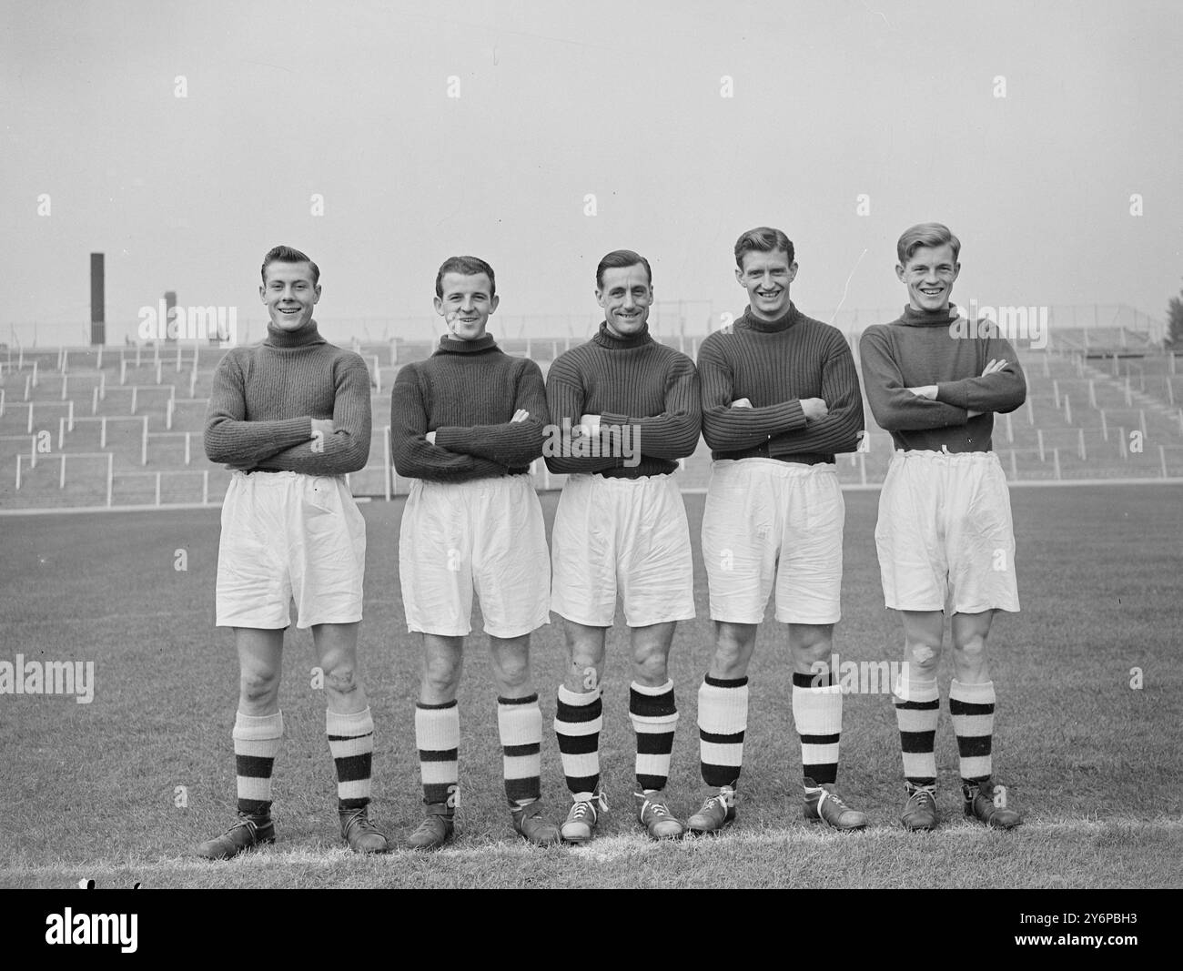 ARSENAL’S LAST LINE OF DEFENCE Pictured here are five of the